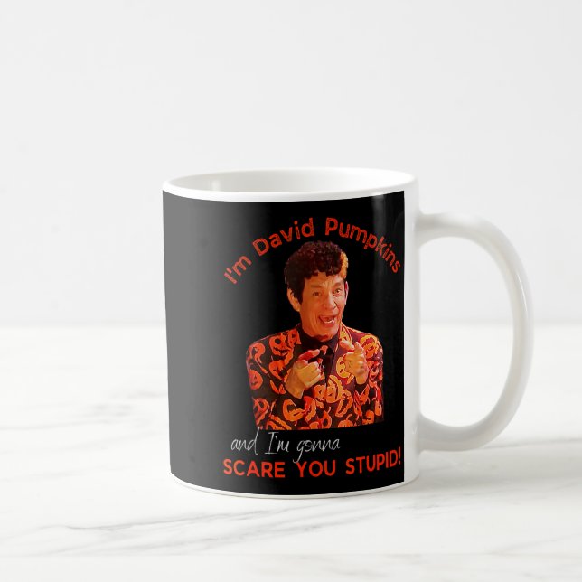 David Pumpkins E You Stud Funny Halloween Men Clot Kaffeetasse (Rechts)