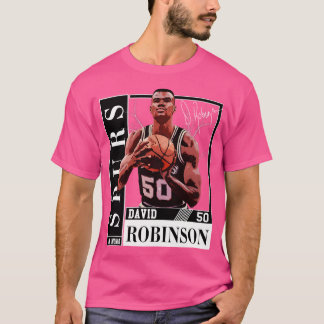 David Robinson Basketball Signature Vintag Retro T-Shirt