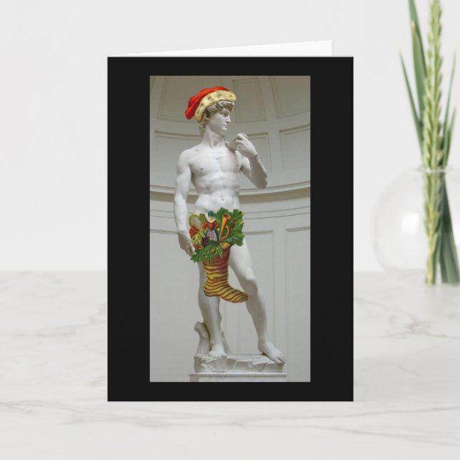 David Santa Christmas Card Feiertagskarte (Vorderseite)