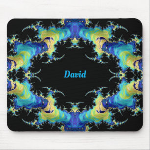 DAVID ~ Seltsames 3D-Muster ~ Personalisiert Mousepad