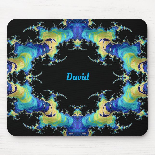 DAVID ~ Seltsames 3D-Muster ~ Personalisiert Mousepad (Vorne)
