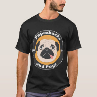 David Sodergren Paperbacks und Pugs Logo T-Shirt