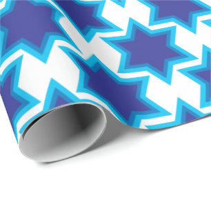 David Star, kundenspezifisches Hintergrundwrapping Geschenkpapier