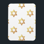 David Star Magnet<br><div class="desc">Star of David - Schluckbar in Blue or Gold. You can add your own words,  pictures,  and/or change the background color using Zazzle's great customization tools. This image is available on dozens of other products too.</div>