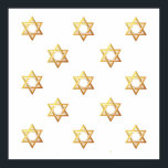 David Star Poster<br><div class="desc">Star of David - Schluckbar in Blue or Gold. You can add your own words,  pictures,  and/or change the background color using Zazzle's great customization tools. This image is available on dozens of other products too.</div>