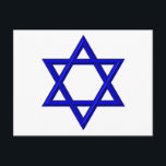 David Star Postkarte<br><div class="desc">Star of David - Schluckbar in Blue or Gold. You can add your own words,  pictures,  and/or change the background color using Zazzle's great customization tools. This image is available on dozens of other products too.</div>