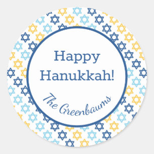 David Star Runder Aufkleber