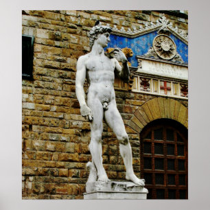 David-Statue, Florenz, Italien-Poster Poster