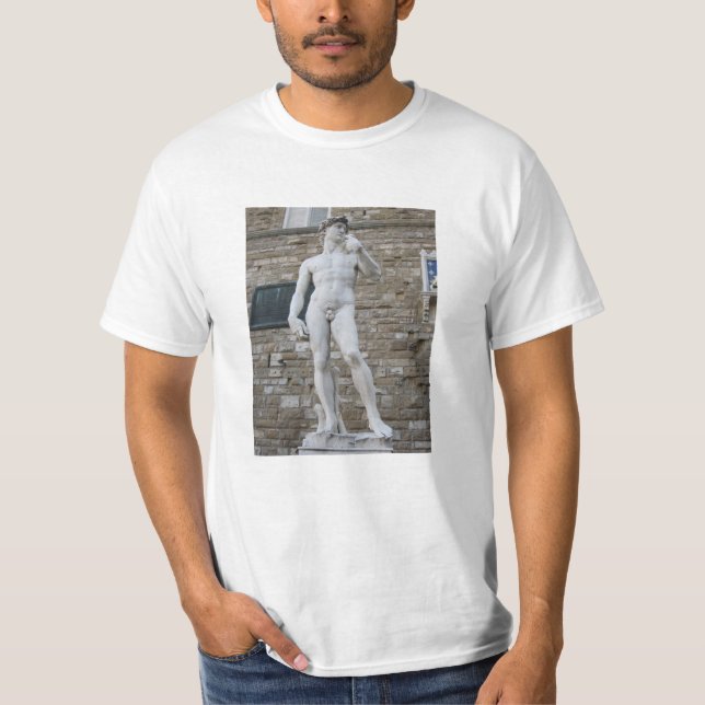 David-Statue Florenz Italien T-Shirt (Vorderseite)