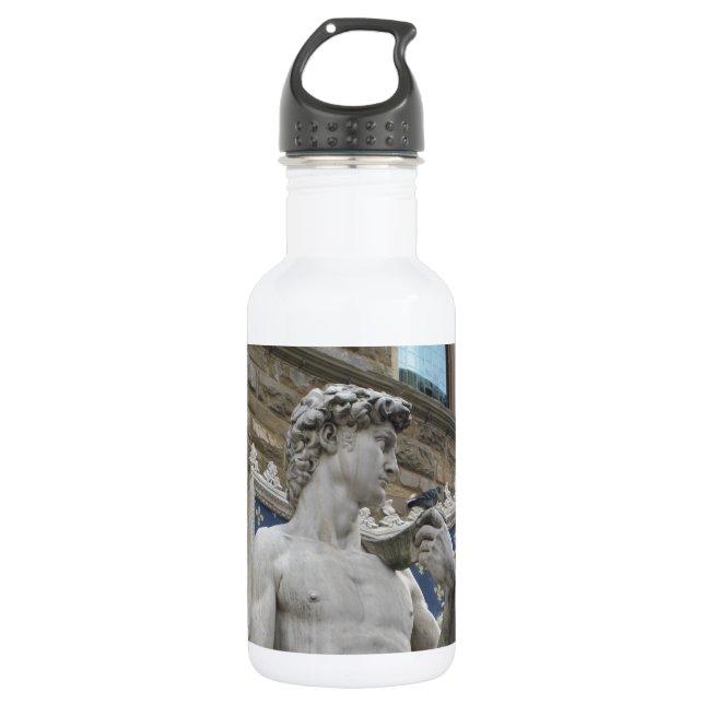 David Statue Michelangelo in Italien Edelstahlflasche (Vorderseite)