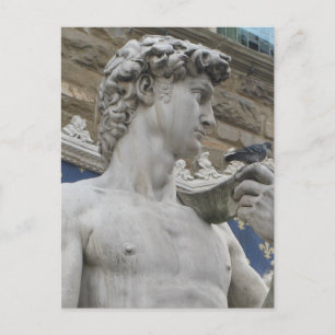 David Statue Michelangelo in Italien Postkarte