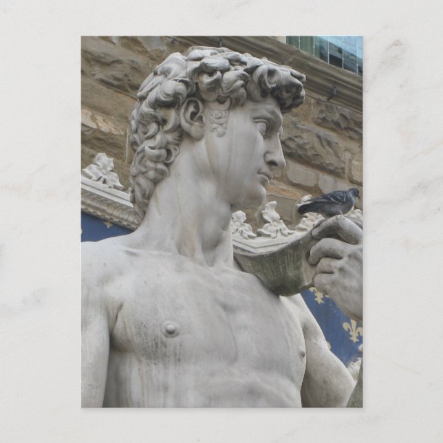 David Statue Michelangelo in Italien Postkarte (Vorderseite)