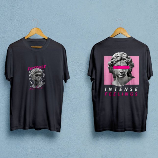 David-Statue mit gläserintensiven Gefühlen T-Shirt (Von Creator hochgeladen)