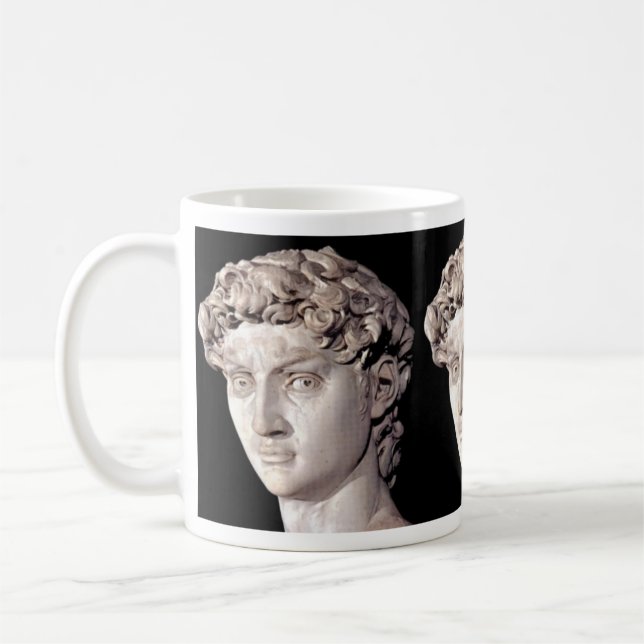 David-Statue Tasse (Links)