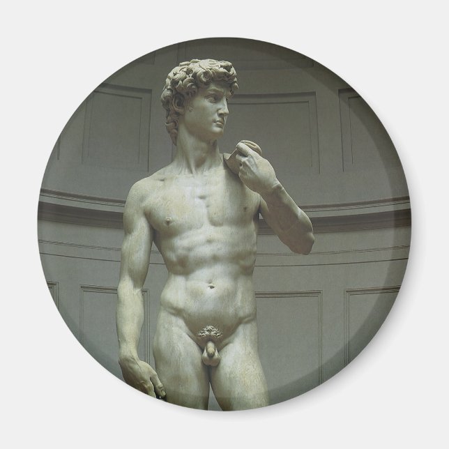 David-Statue von Michelangelo Magnet (Vorne)
