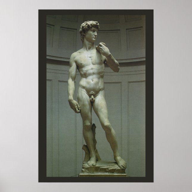 David-Statue von Michelangelo Poster (Vorne)