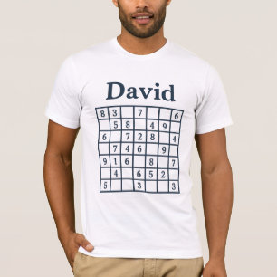 David Sudoku-Rätsel – Klassische Navy-Blue-Edition T-Shirt