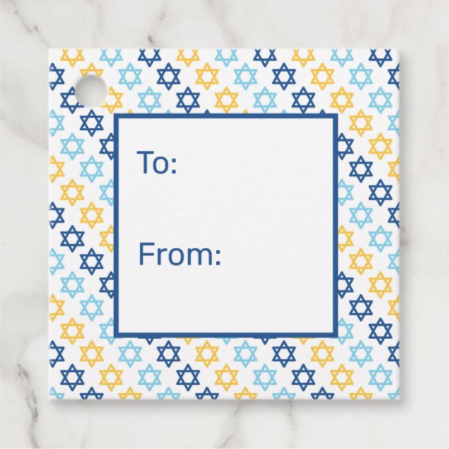 David To From Geschenkanhänger (Vorderseite)