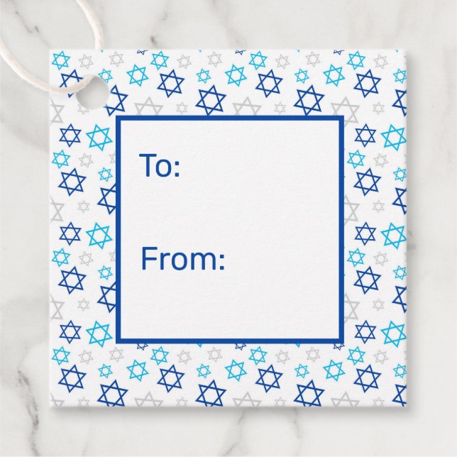 David To From Geschenkanhänger (Vorderseite)