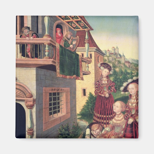 David und Bathsheba, 1528 Magnet (Vorne)