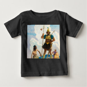 David und Goliath, 1940 von Newell Convers Wyeth Baby T-shirt