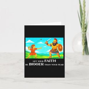 David und Goliath Christlich Inspiration Men, Wom Karte