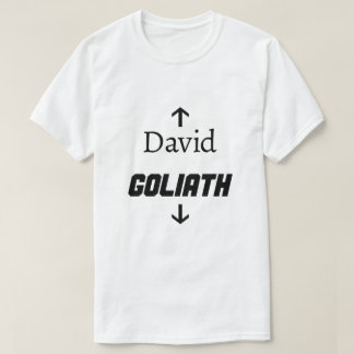 David und Goliath Funny Shirt