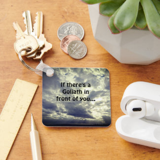 David und Goliath Quote  Schlüsselanhänger