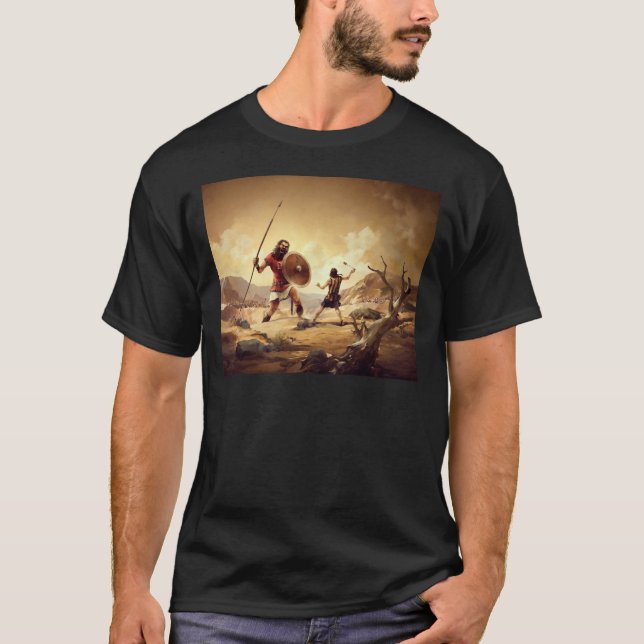 David und Goliath T-Shirt (Vorderseite)
