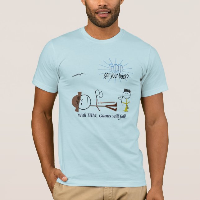 David und Goliath T-Shirt (Vorderseite)