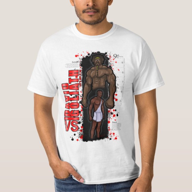 David und Goliath T-Shirt (Vorderseite)
