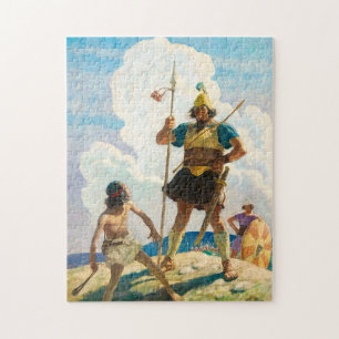 David und Goliath von Newell Convers Wyeth Puzzle