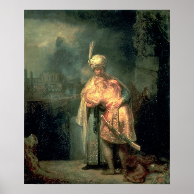 David und Jonathan, 1642 Poster (Vorne)