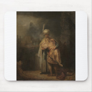 David und Jonathan - Rembrandt - c1642 Mousepad