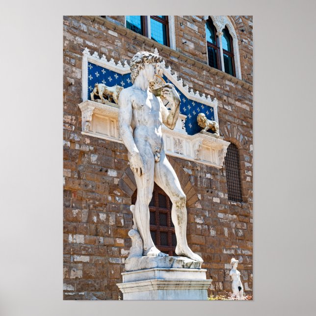 David von Michelangelo - Florenz, Toskana, Italien Poster (Vorne)