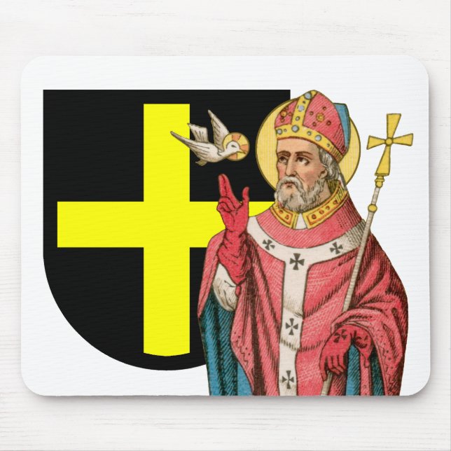 David von Wales (P 001) und Sein Schild Mousepad (Vorne)