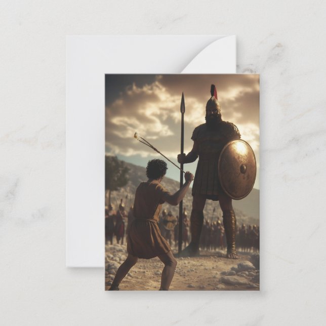 David vs Goliath: Karte (innen leer) (Vorderseite)
