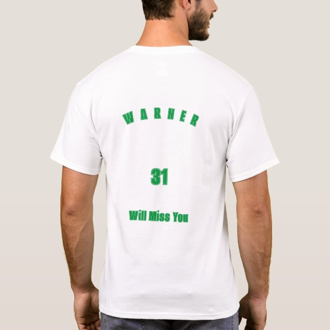 David Warner Cricket Rentirement Men-Women T-Shirt (Rückseite)