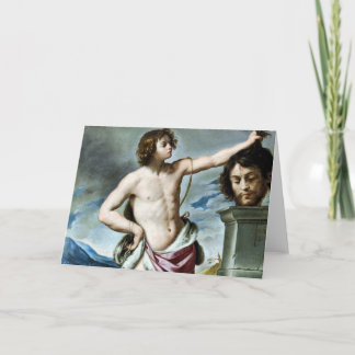 David With the Head of Goliath Fine Art Card Karte