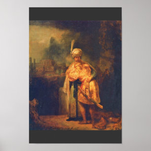 David's Abschied von Jonathan von Rembrandt Poster