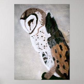 David's Owl Print Poster