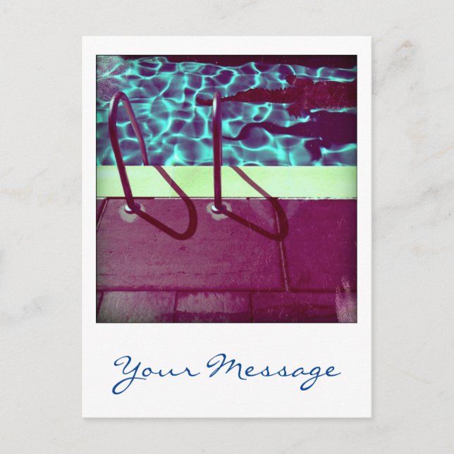 David's Pool 06162 Custom 3d Computer Art Postkart Postkarte (Vorderseite)