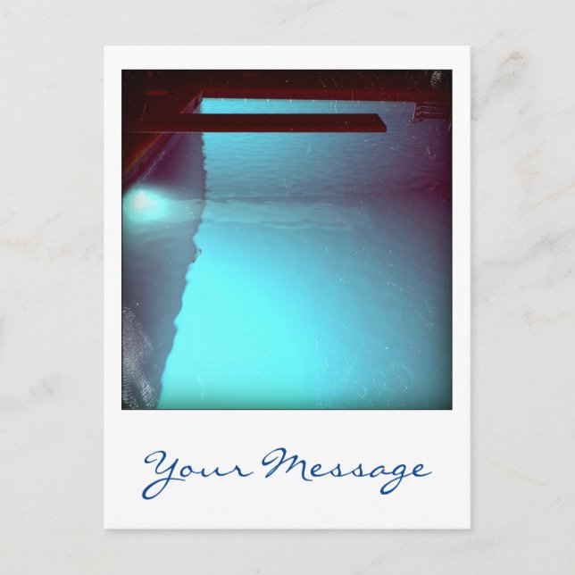 David's Pool 09d07 Custom 3d Computer Art Postkart Postkarte (Vorderseite)