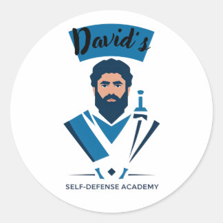 Davids Selbstverteidigungsakademie Runder Aufkleber