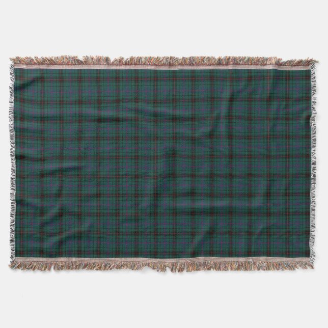 Davidson Family Tartan Forest Green Kariert Decke (Vorderseite)