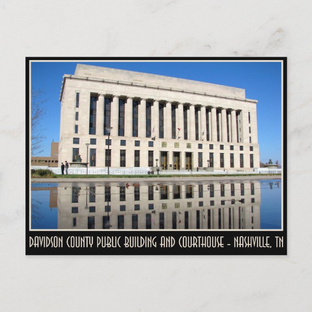 Davidson Landkreis Public Gebäude und Courthouse Postkarte (Vorderseite)