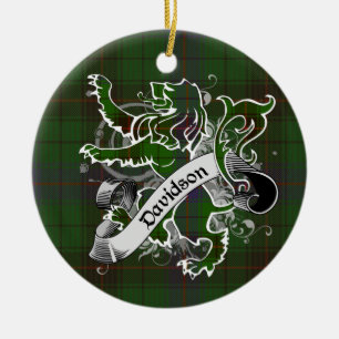 Davidsontartan-Löwe Keramik Ornament