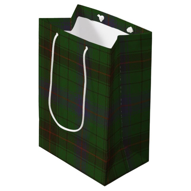 DavidsonTartan Mittlere Geschenktüte (Vorderseite Schrägansicht)