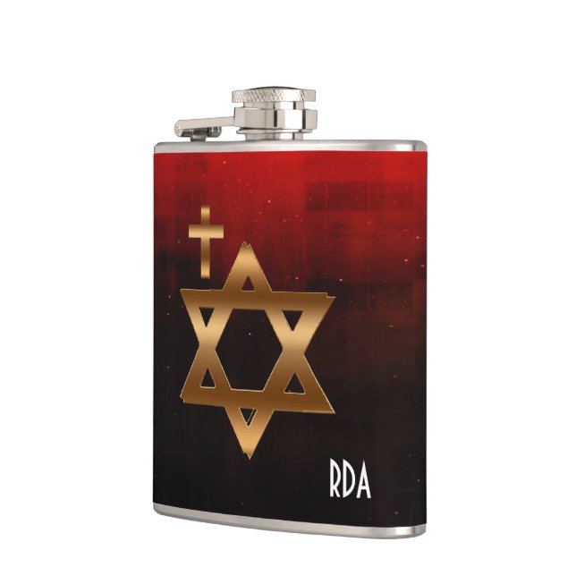 Davidsstern Flasche Flachmann (Links)