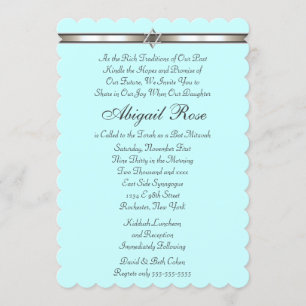 Davidsstern Irgendein Farbschläger Mitzvah Einladung